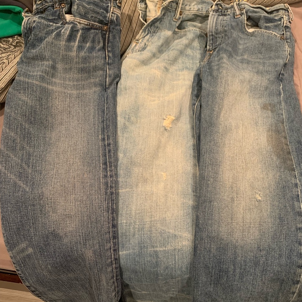 3 A&F kids size 16 jeans